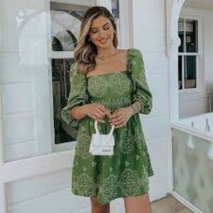 Zara openwork Embroidered Dress size XS